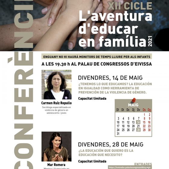 XII cicle de conferencias de L’AVENTURA D’EDUCAR EN FAMILIA