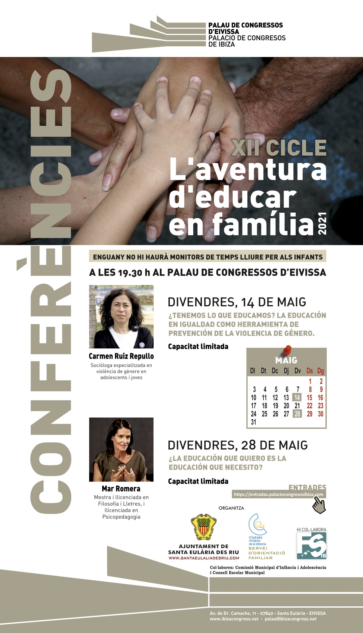 XII cicle de conferencias de L’AVENTURA D’EDUCAR EN FAMILIA