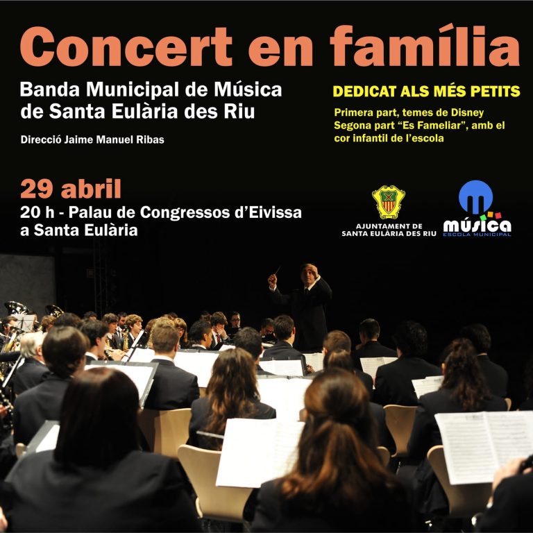 Concierto en familia con la Banda Municipal de Santa Eulària. Palacio de Congresos de Ibiza