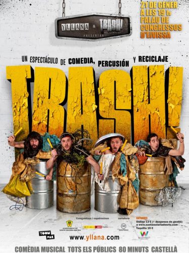La veterana compañía Yllana y la multidisciplinar Töthem traen al Palau de Congressos la comedia de percusión y trasfondo ecologista ‘Trash!’